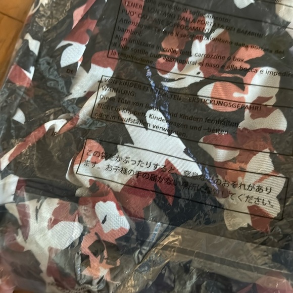 IMAN RED BLACK Floral Chic Surplice Mesh Bodycon Dress Large - Picture 3 of 3